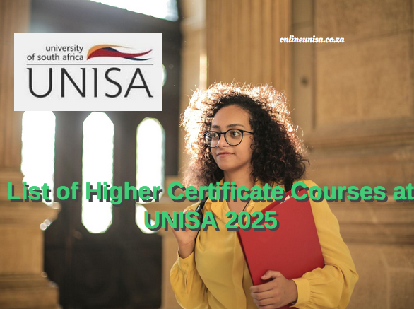 List Of Higher Certificate Courses At Unisa Unisa Ac Za