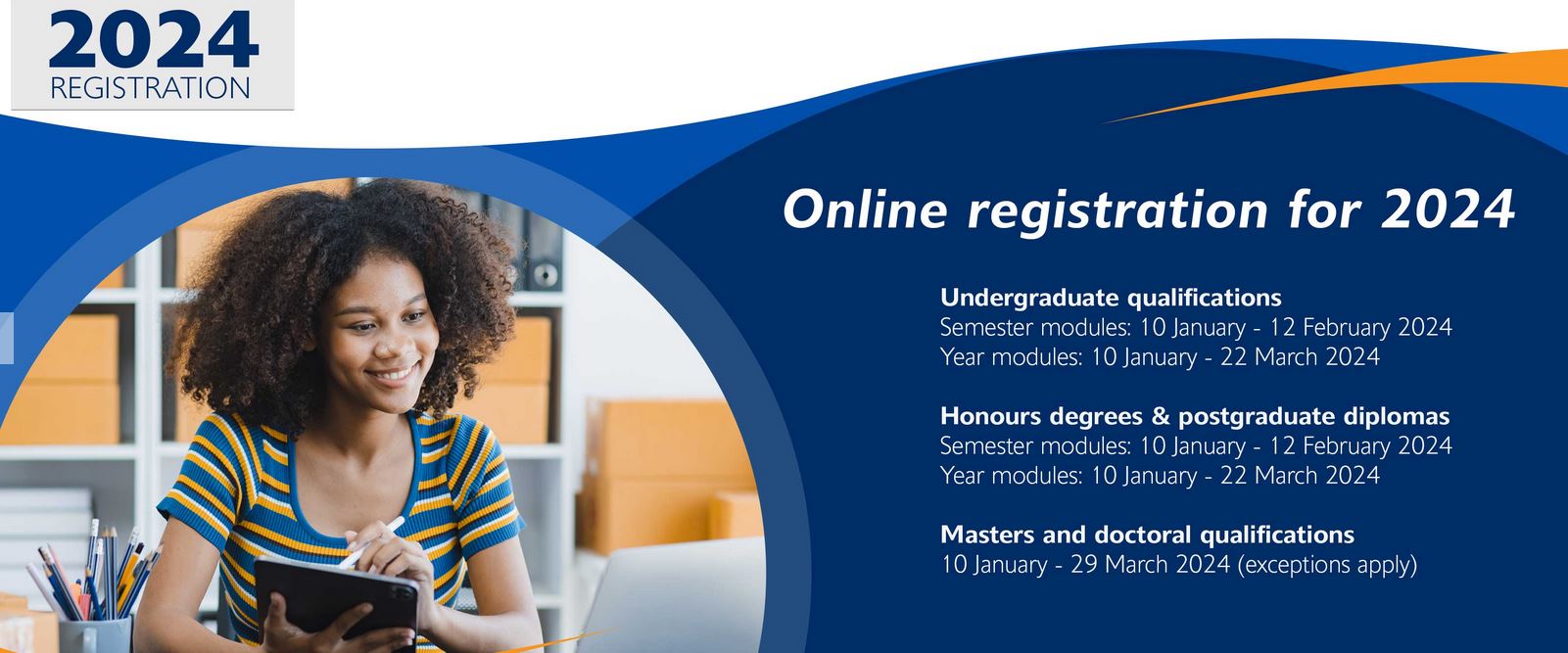 UNISA Registration Dates for 2024 First 1 Semester www.unisa.ac.za