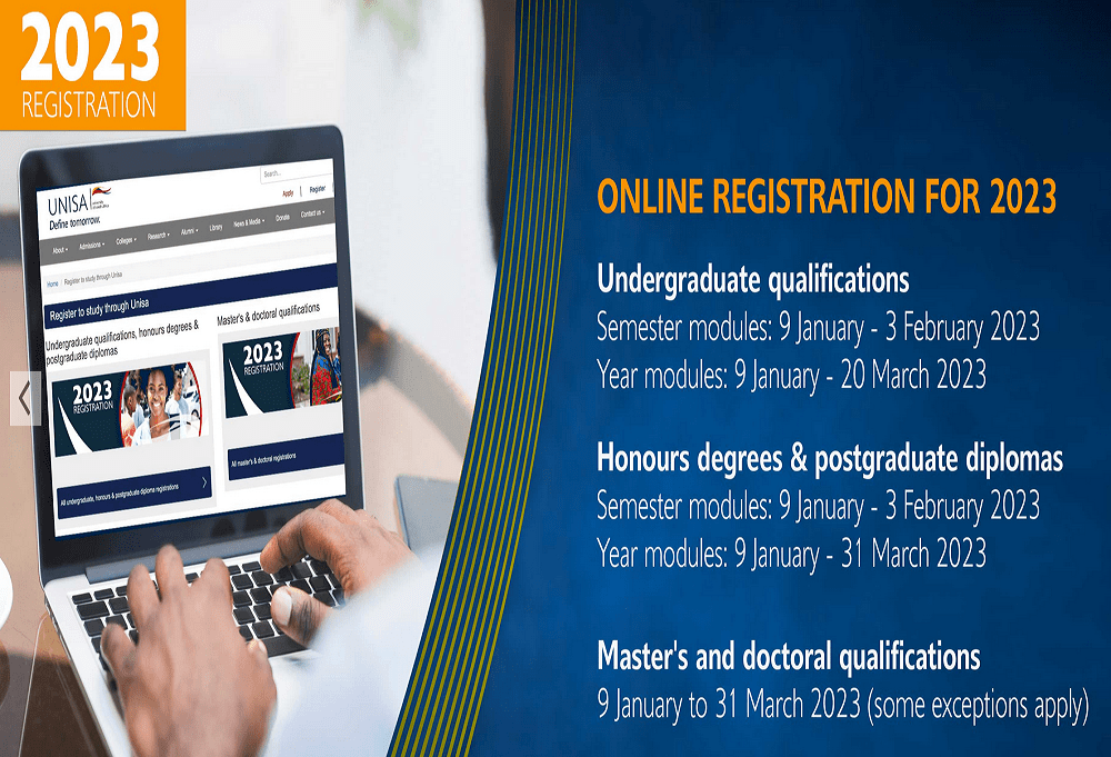 UNISA Registration Dates for 20232024 Second Semester www.unisa.ac.za