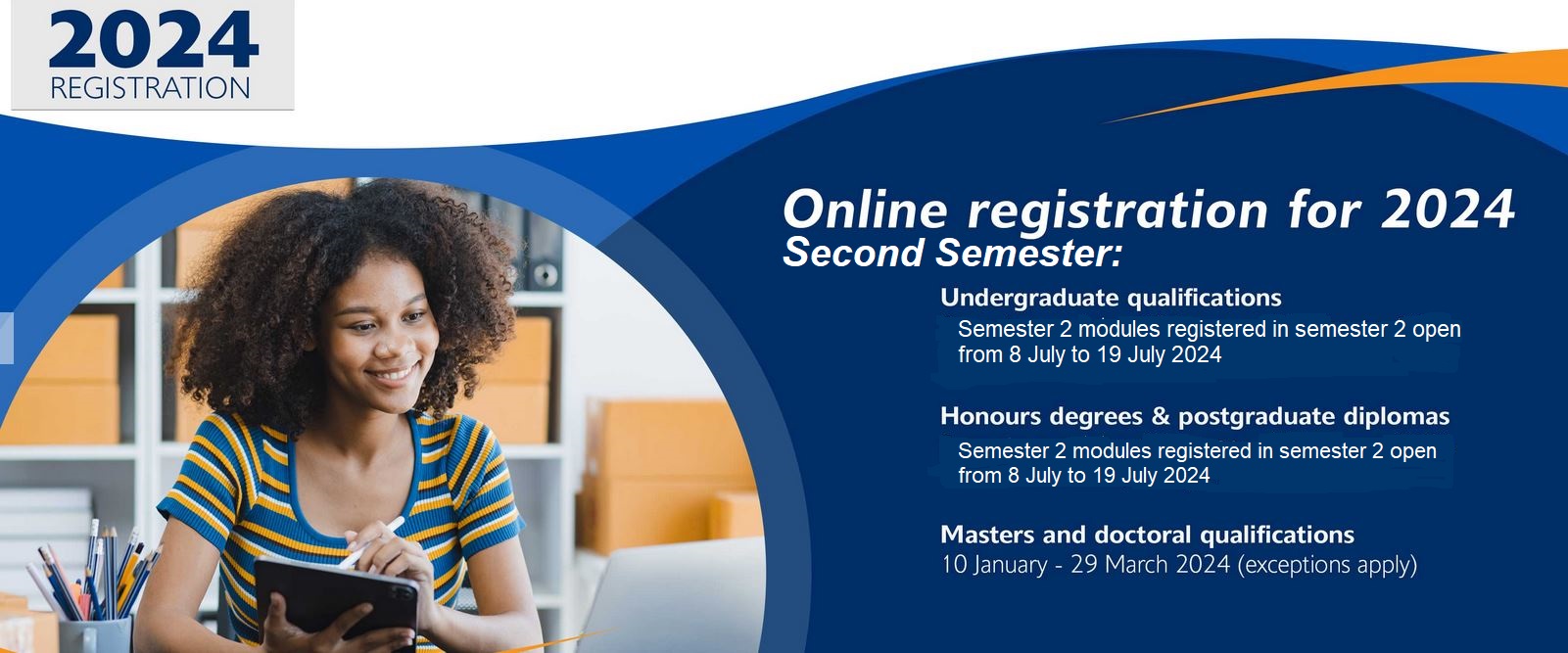 UNISA Second Semester Registration Dates 20242025 www.unisa.ac.za